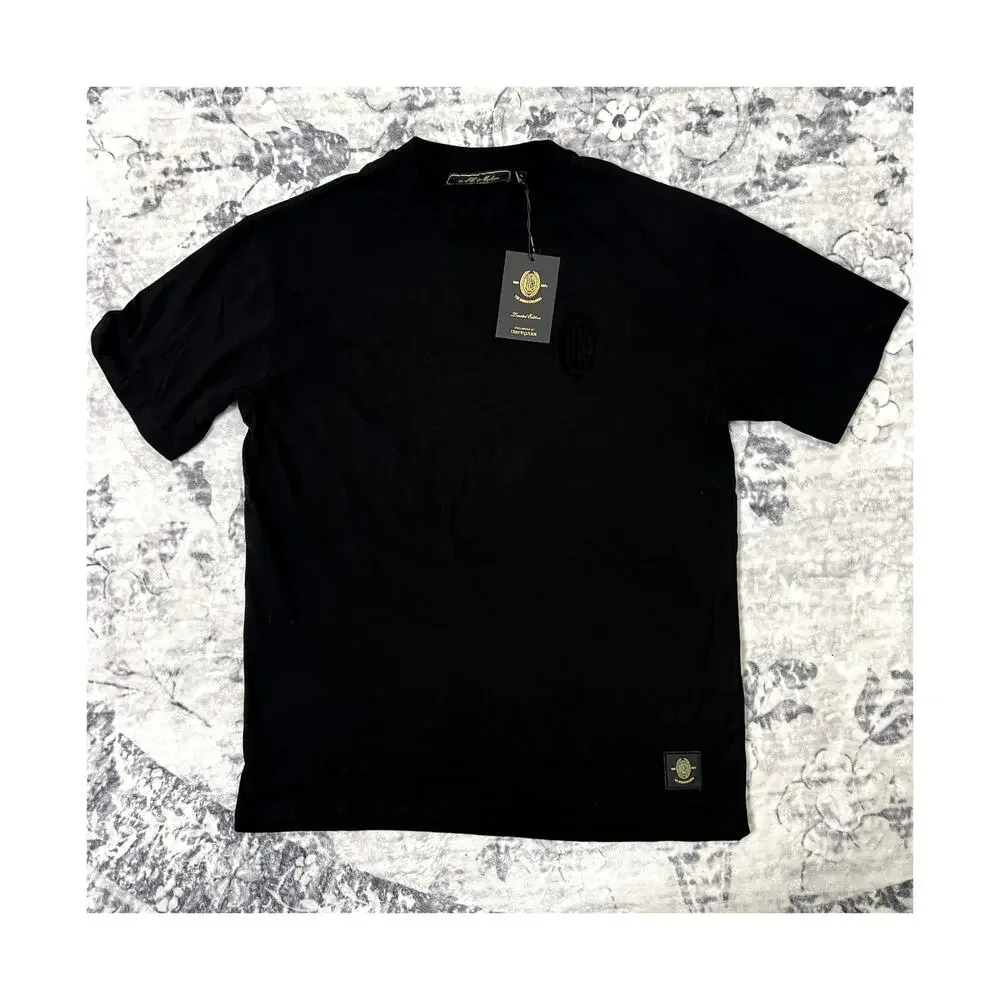A.C. Milan 1899 Black Short Sleeve T-shirt Sz XL